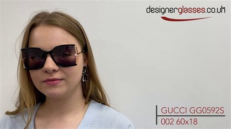 gucci 0592s|Gucci™ GG0592S Rectangle Sunglasses .